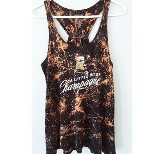 Miller High Life Custom Bleached Tank Top